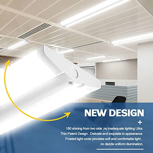 110W 8FT LED Shop Lights Ultra Slim Wraparound, 5000K, 4 Pack U501