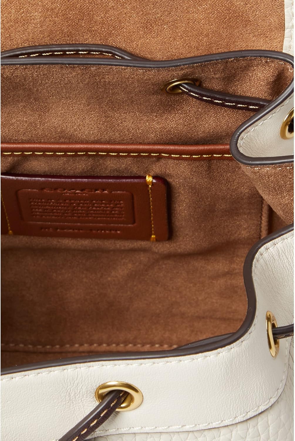 Color-Block Leather Backpack C3853