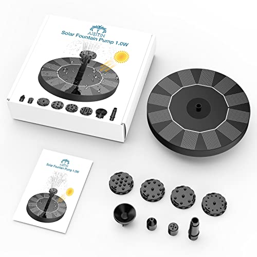 Solar Bird Bath Fountain Pump with 6 Nozzles M340