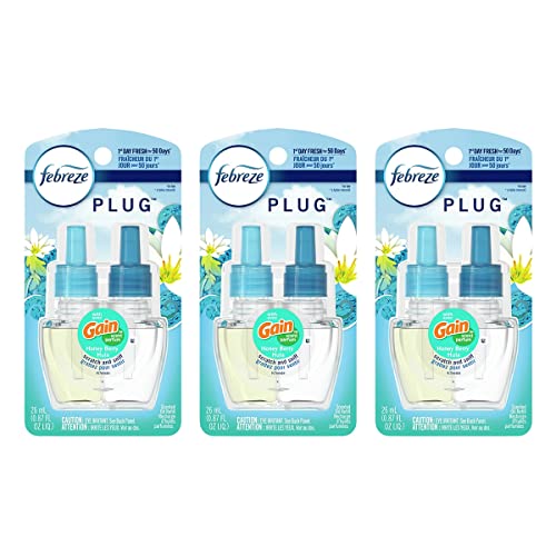 Febreze Odor-Fighting Fade Defy PLUG Air Freshener Refill, Gain Moonlight Breeze, (2) .87 fl. oz. Oil Refills