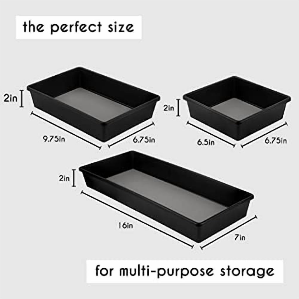 Drawer Organizers 3-Size Storage Tray, 6 Pcs U942