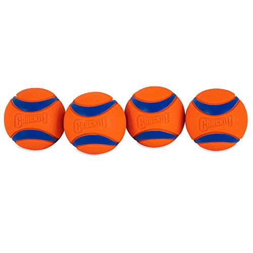 Ultra Rubber Dog Balls 4 Pack for Medium Dogs B429