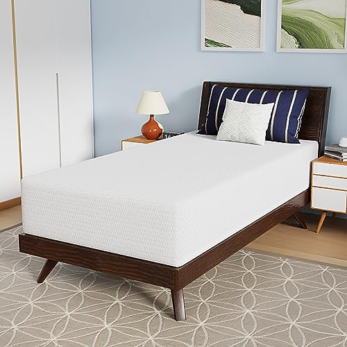 PayLessHere Memory Foam Mattress Cooling Gel Bamboo Charcoal Infused Mattress 8 inch Mattress CertiPUR-US Certified Breathable Bed Mattress Pressure Relief,Fiberglass Free,White Queen