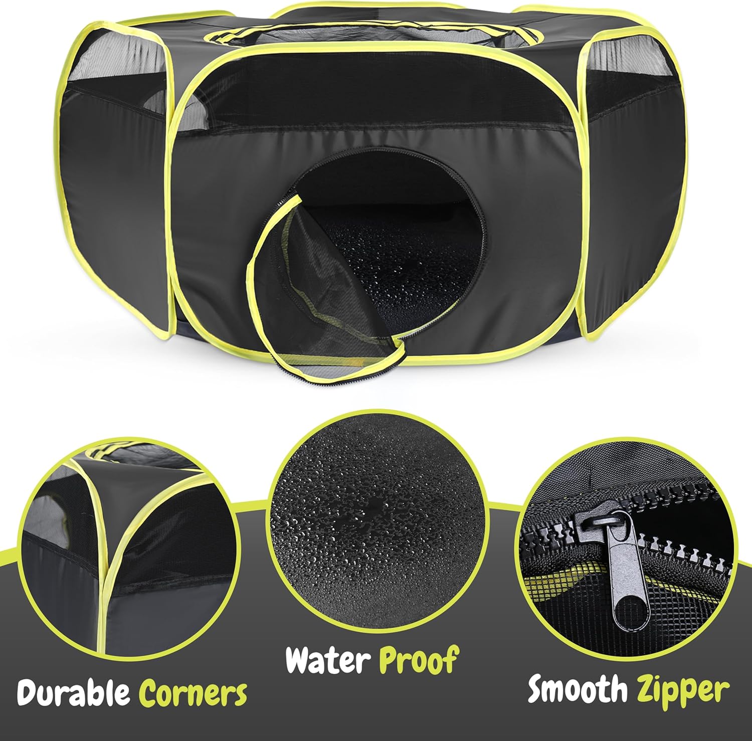 Outdoor Cat Enclosure with Claw Proof Tunnel and Storage Bag N1192