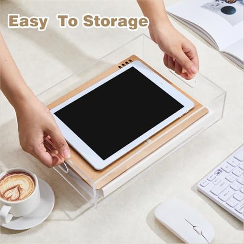 Desk Drawer Organizer Set, 3 Sizes, Clear Acrylic Trays with Dividers H475187
