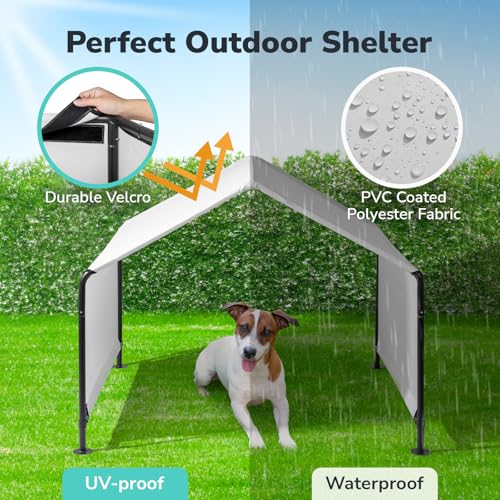 Dog Shade Tent Outdoor Shelter for Large Dogs with Waterproof Cover P856
