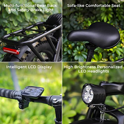 Electric Bike for Adults, 750W Foldable Ebike 28mph, 48V Battery, 7 Speed N316578