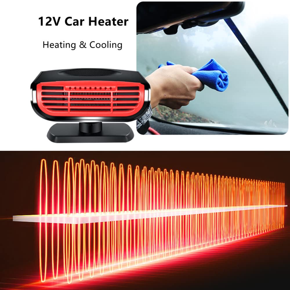 Portable Car Heater 12V 150W Defroster Fan with Cigarette Lighter Plug I649