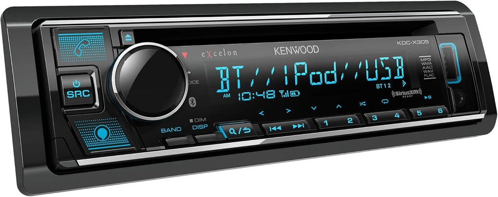 CD Car Stereo Receiver with Bluetooth, AM/FM Radio, USB C634
