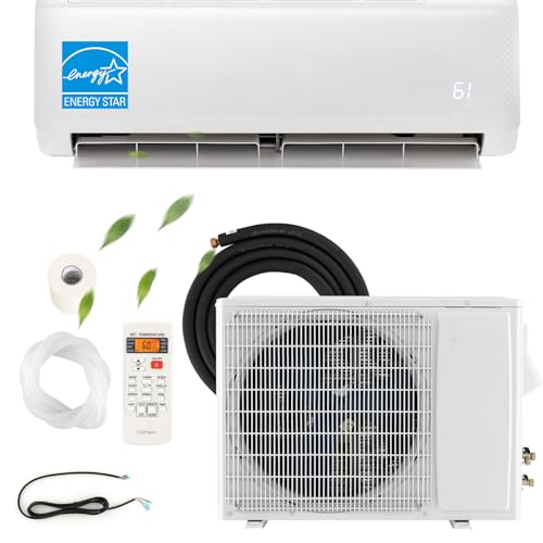 12000BTU Mini Split Air Conditioner and Heater -SIMOE Ductless Inverter Mini Split AC/Heating System with 1 Ton Heat Pump, 208-230V 17 SEER2 Wall-mounted AC, Cools Up to 750 Sq. Ft Energy Efficient