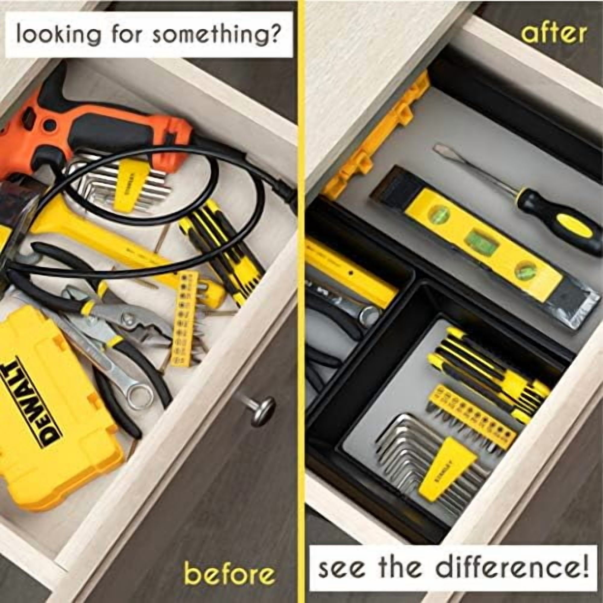 Drawer Organizers 3-Size Storage Tray, 6 Pcs U942