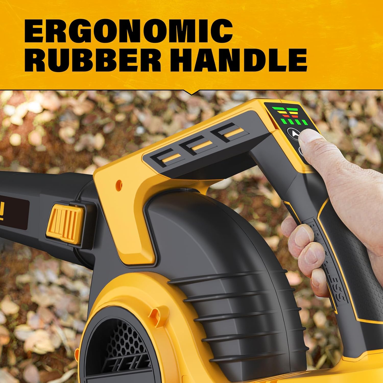 Cordless Leaf Blower & Vacuum, 3-in-1 Mulcher with Bag, 40V 330CFM, 5-Speeds U551300
