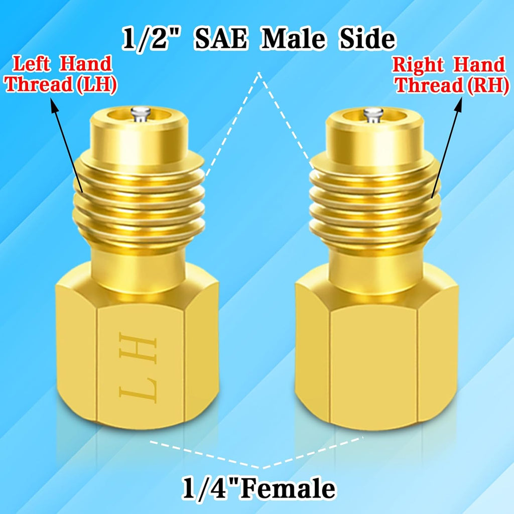 R1234yf Adapter Kit with Quick Couplers and Self-Sealing Can Taps Z40323