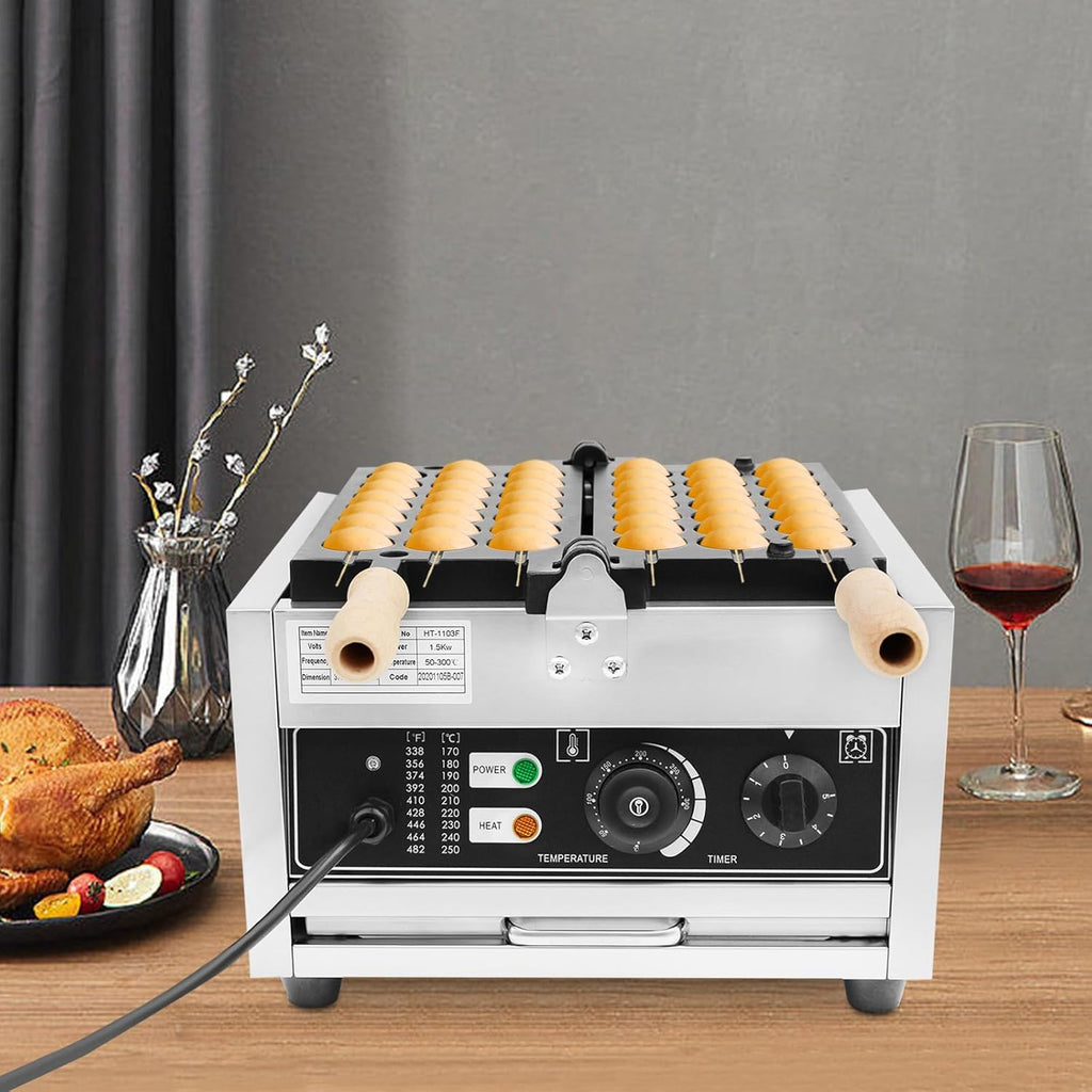 Egg Waffle Maker, Commercial Electric Nonstick Bubble Waffle Machine Z71270