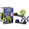 Akedo - Ultimate Arcade Warriors Battle Giants Versus Pack - Drillborg VS Alphawolf - Mini Battling Action Figures Ready, Fight, Split Strike For Ages 6+