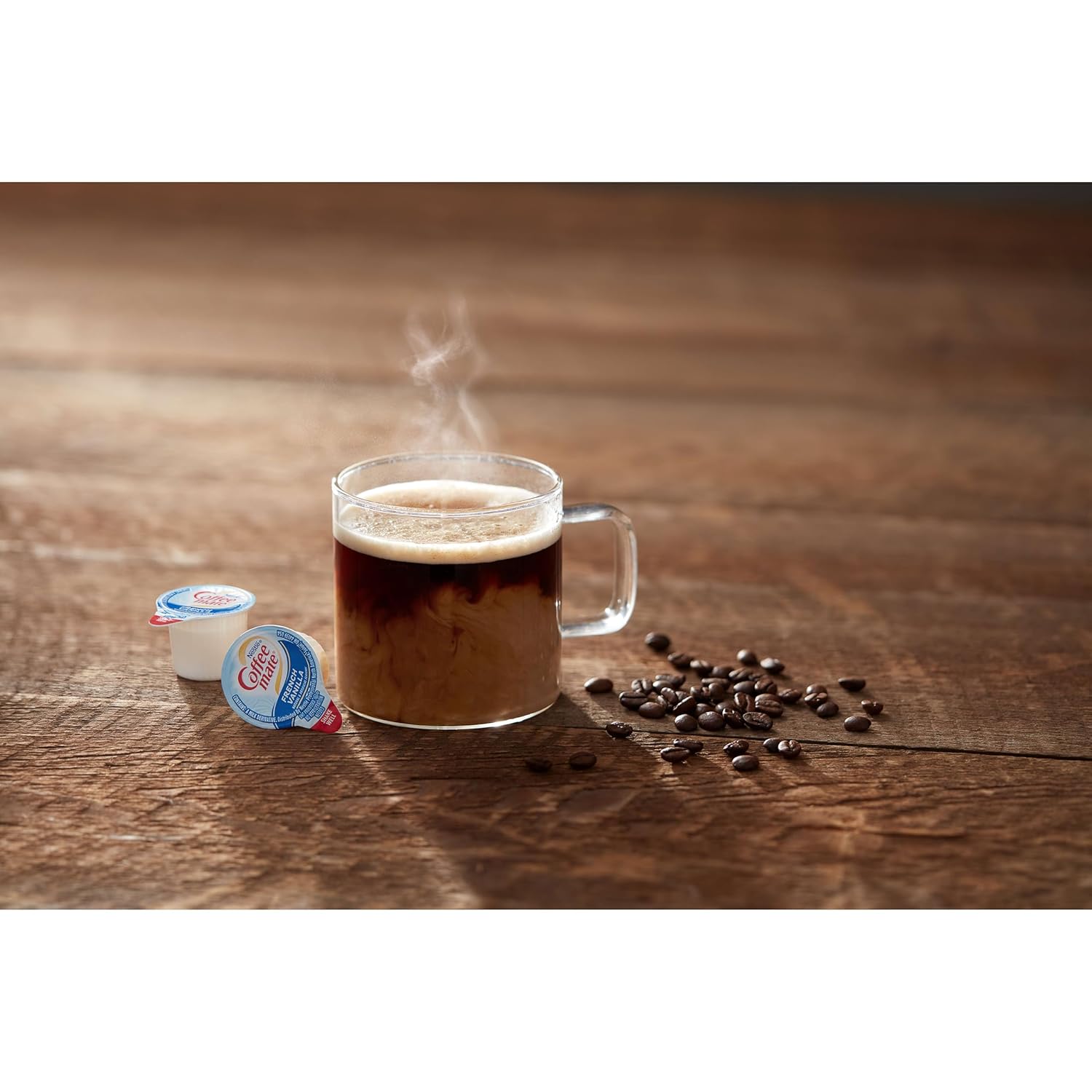 French Vanilla Liquid Coffee Creamer Singles, Non Dairy, 180 Count M50922