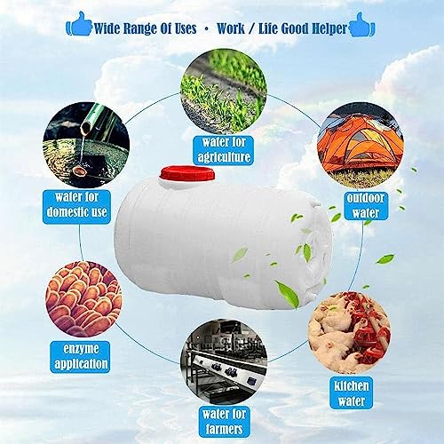 Rain Barrel with Faucet 200L Food-Grade Plastic Water Storage Container X155616