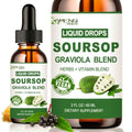 Soursop Graviola Liquid Drops, Organic Soursop Leave Extract w/Sea Moss, Elderberry Vitamin C and Zinc, 16-in-1 Soursop Bitters Liquid for Cell Support, Antioxidant and Immune Support 2 Fl/Oz