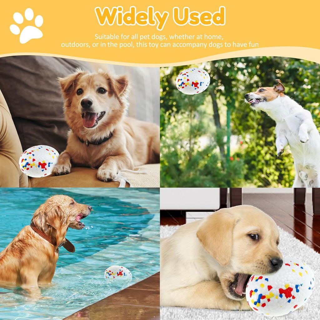 Durable Dog Balls for Aggressive Chewers, Rugby Fetch Toy for Medium and Large Dogs D7529