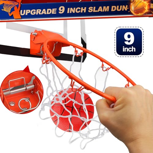 Over Door Basketball Hoop with 9 Inch Rim and 4 Mini Balls X3022