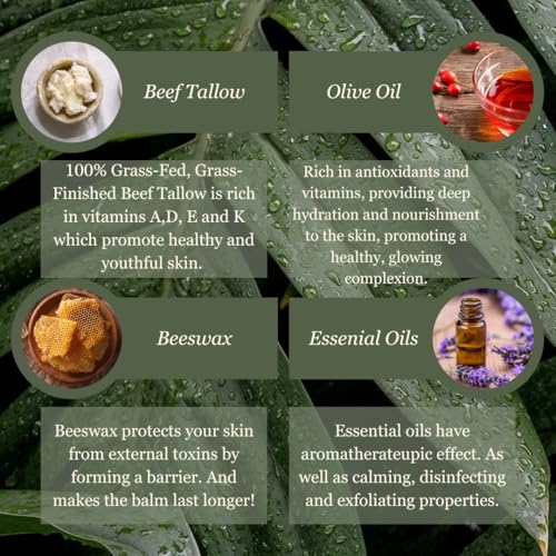 Tallow Balm with Olive Oil for Sensitive Skin, 2 oz V155491