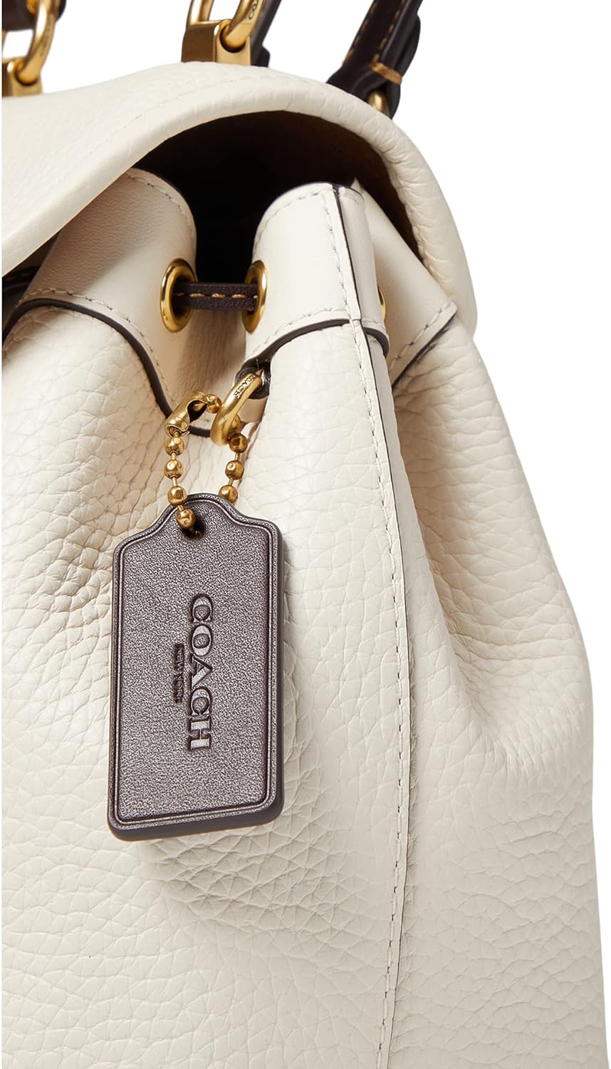 Color-Block Leather Backpack C3853