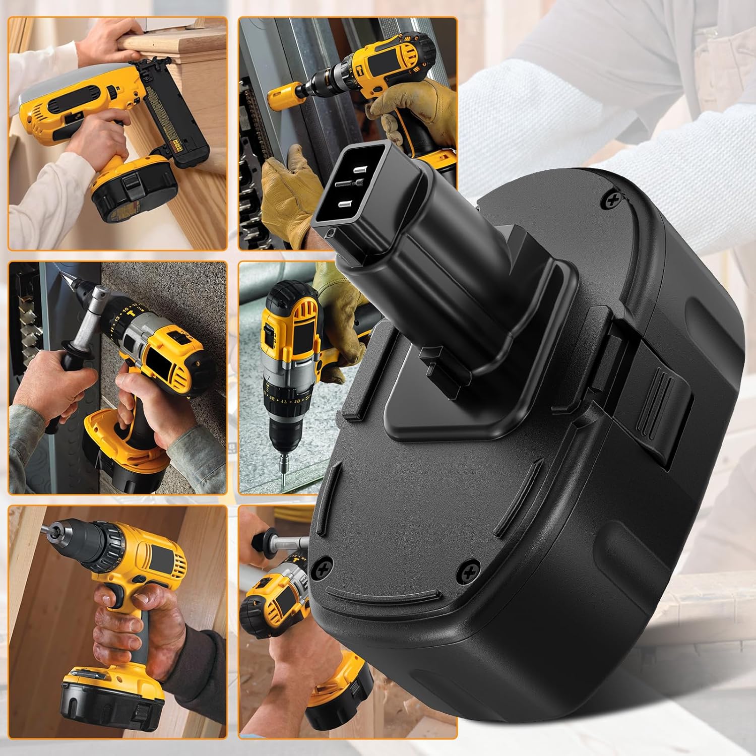 5.0Ah Replacement for Dewalt 18V Battery 2Pack M77167