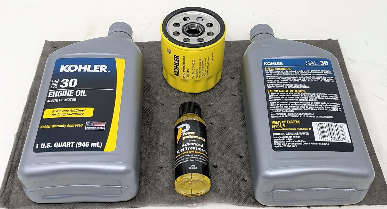 SAE30 Oil Change Kit with Oil Filter and Fuel Treatment S432040