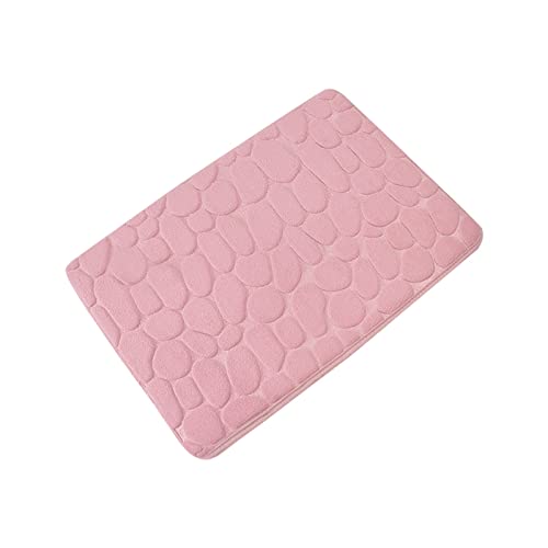 Welcome Mats Carpet Welcome Decor Day Room Living Doormats Carpet Home Carpets Bathroom Products Coral Fleece 16X24 Cob Blestone Texture Doormat Indoor Entrance Clearance