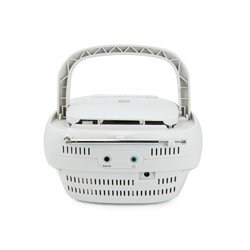 Portable CD/Cassette Boombox with AM/FM Radio, Black V4336
