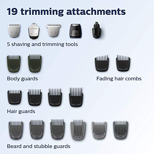 All-in-One Trimmer for Beard, Head, Body, and Face, 23 Piece Grooming Kit E917943