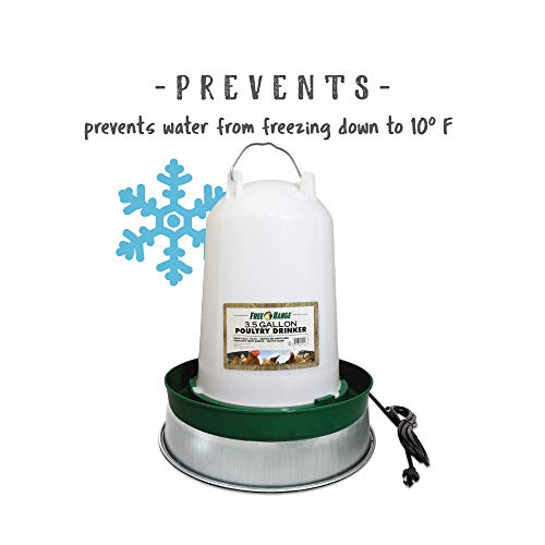Heated Chicken Waterer Base for Poultry Coop Accessories H531