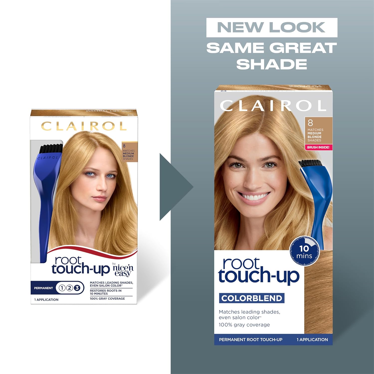 Permanent Hair Dye, Medium Brown, 2-Pack A413568