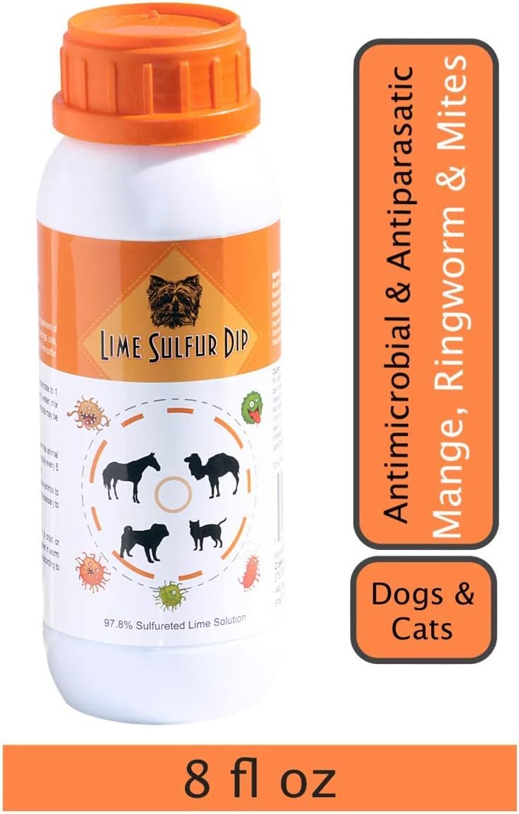 Lime Sulfur Dip for Dogs, Cats, Puppies, Kittens, Horses Q353151