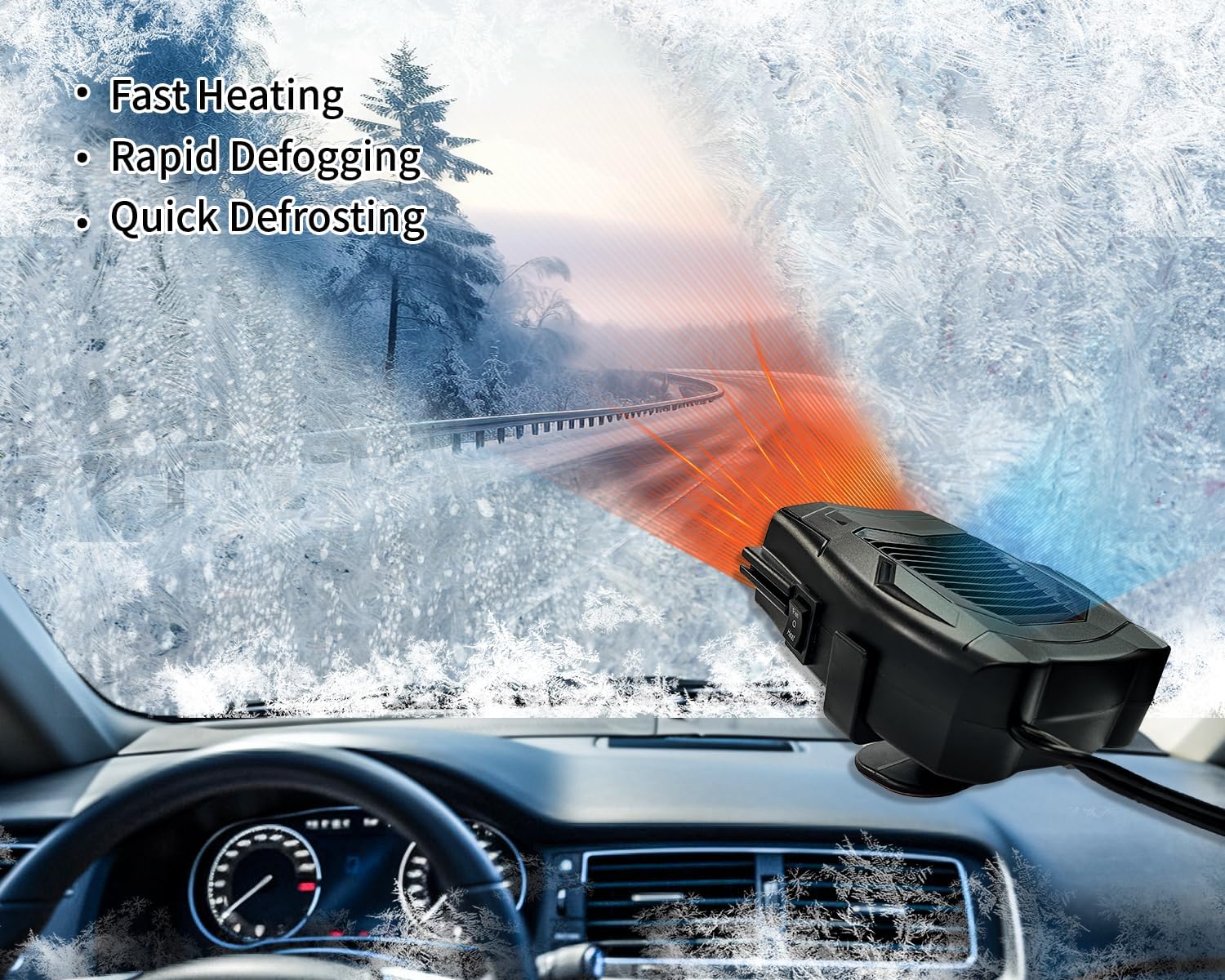 Portable Car Heater 12V 150W Defroster with Heating and Cooling L582