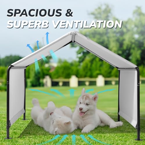 Dog Shade Tent Outdoor Shelter for Large Dogs with Waterproof Cover P856