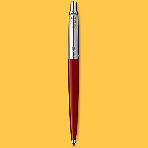 Ballpoint Pen, Classic Red Finish, Medium Point, Blue Ink I4276