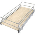 Pull Out Cabinet Organizer 11W X 22D, Slide Out Drawers For Kitchen Organizers and Storage, Pull Out Drawers For Cabinets Capacity Heavy Duty Caddy, Cabinet Shelves Wood Chrome, Pantry Storage