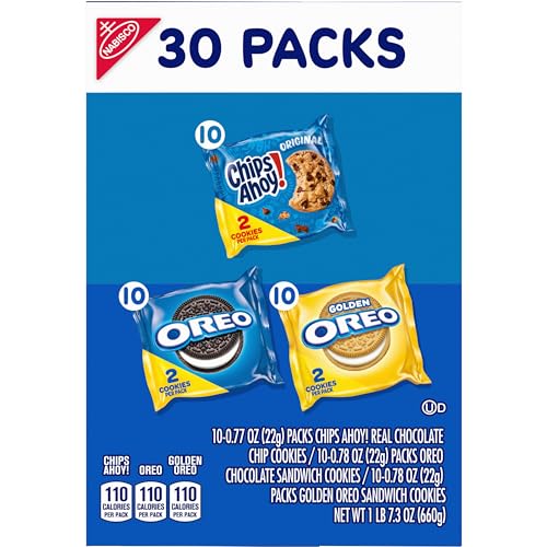 Cookie Variety Pack, 30 Snack Packs (2 Cookies Per Pack) T2124