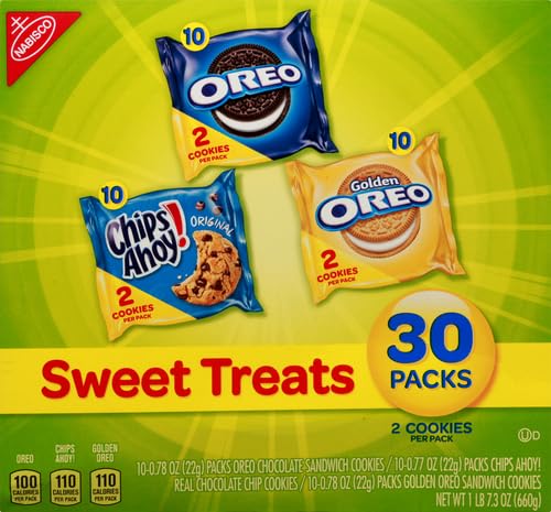 Cookie Variety Pack, 30 Snack Packs (2 Cookies Per Pack) T2124