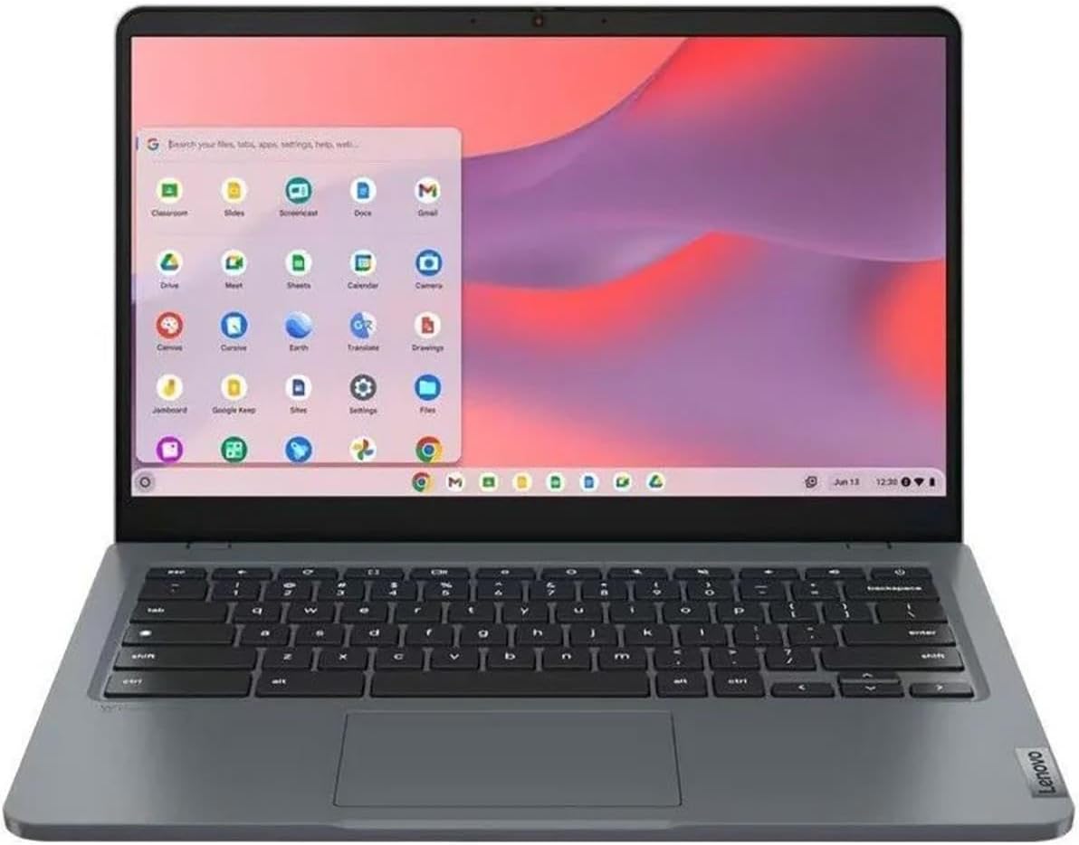 Lenovo 14e Chromebook Gen 3 82W6000AUS 14" Touchscreen Notebook - Full HD - 1920 x 1080 - Intel N100 Quad-core (4 Core) - 4 GB Total RAM - 4 GB On-Board Memory - 32 GB Flash Memory - Storm Gray