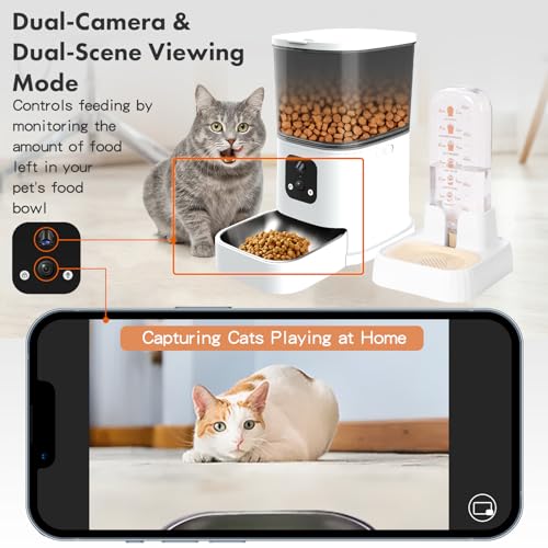 Automatic Cat Food Feeder with Camera, 3L Pet Dispenser B3449