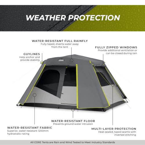 Large Multi Room Family Tent with Full Rainfly and Carry Bag N817060
