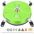 15" Pressure Washer Surface Cleaner with 4 Wheels - Stainless Steel Surface Cleaner for Pressure Washer Attachment for Concrete, Patio, Sidewalk, Deck, Driveways and Daily Washing - PW15G