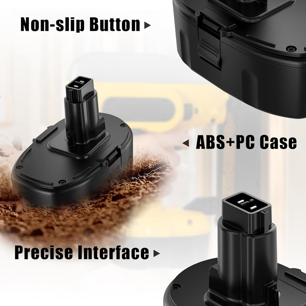5.0Ah Replacement for Dewalt 18V Battery 2Pack M77167