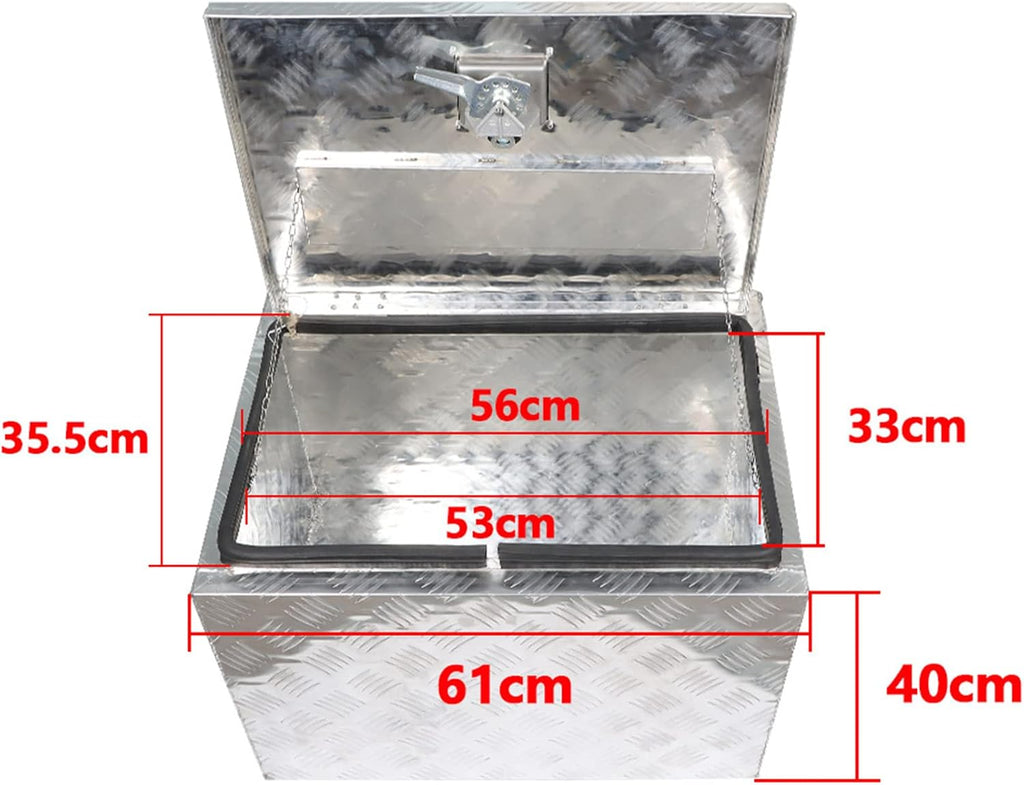 24 Inch Aluminum Pickup Truck Tool Box with Lock Y3335
