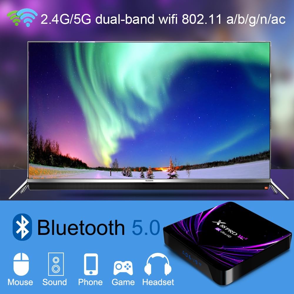 TV Box 4GB RAM 32GB ROM Dual-WiFi HDR10 X897969