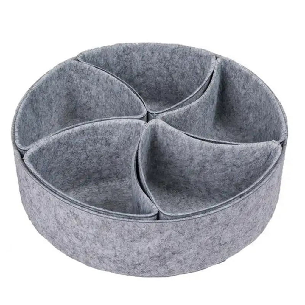 Drawer Organizers Dividers Drawer Divider Storage Bins Desk Organizer Catchall Tray Vanity Drawer Organizer Storage,1 x Felt Drawer Organizer,Gray