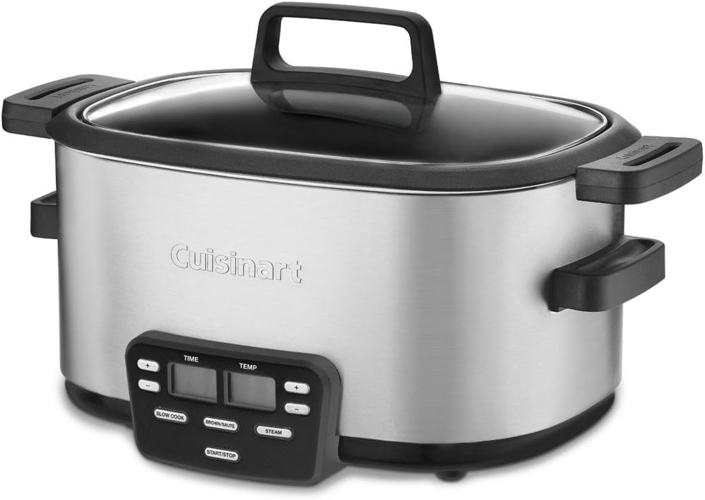 3-in-1 Multi-Cooker, Slow Cooker, Steamer E401474
