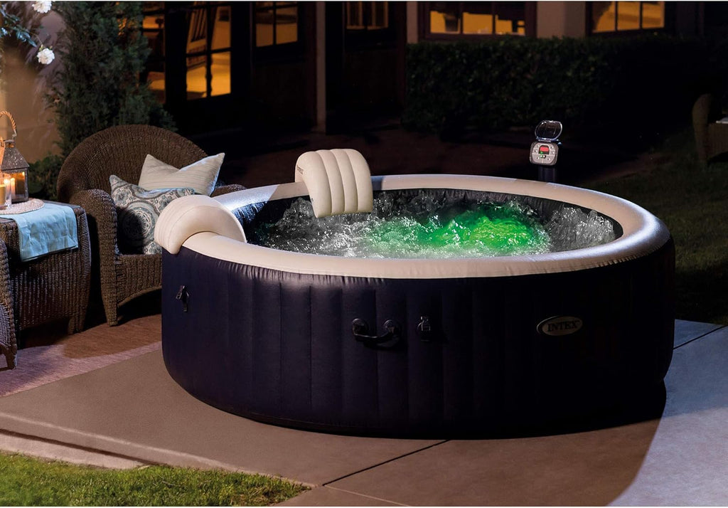 Inflatable Round Hot Tub Spa with Heated Pump and Bubble Jets B338404
